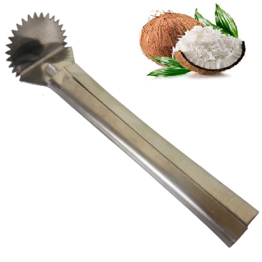 Steel Coconut Scraper / Coconut Grater / Thengai Thuruvi / Chirava Hand Tool / Nariyal Khuruchni (15 cm, 50 g)