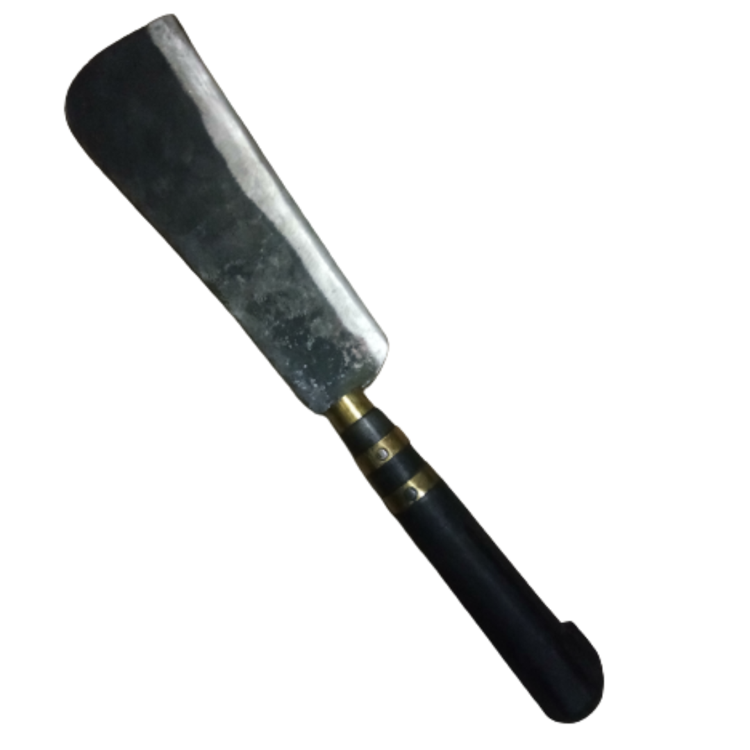 Coconut Knife Heavy Duty - Spring Steel Knife - Coconut Cutting Knife - Koduval - Big Knife - Multipurpose - Vettukathi Kerala - 10 inch Straight Blade