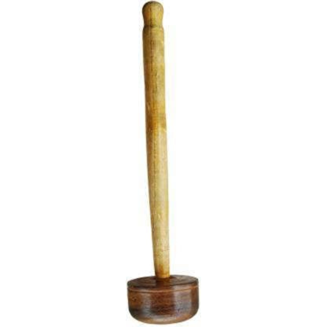 Traditionally Handcrafted Wooden Smasher, Churner, Stomper & Hand Blender Kitchen Tool