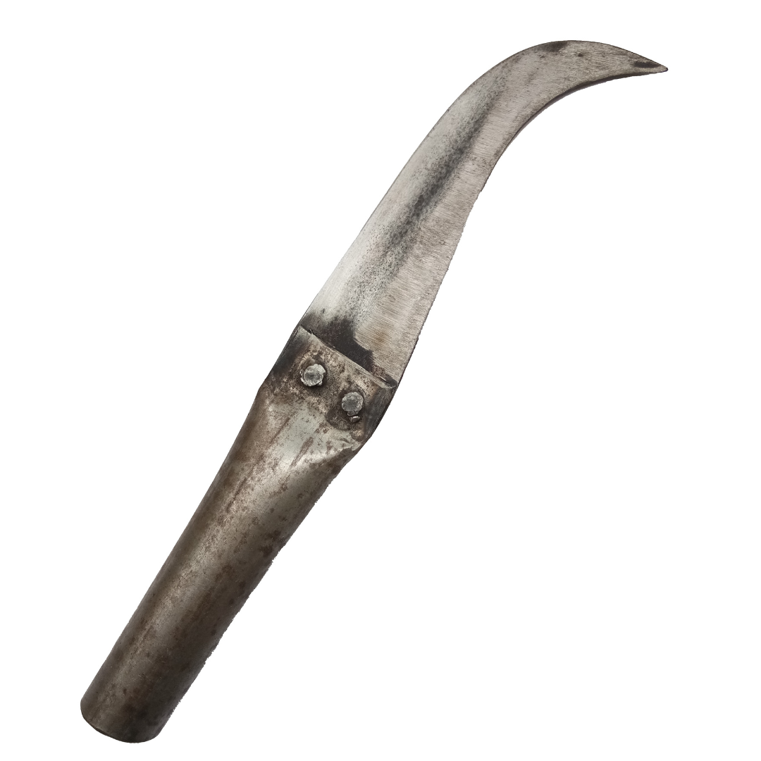 Handmade Banana Knife / Curved Knife / Paring Knife / Peeling Knife / Iron Knife (80 g, 9 in / 24 cm)