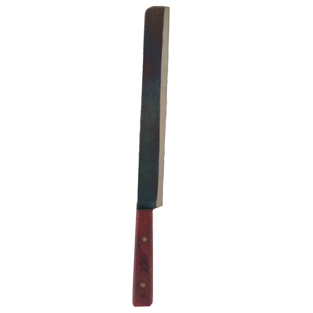Long Wooden Handle Iron Knife / Knife for Kitchen Use / Sharp Knife (30-35 cm, 200 g) (Big Size)