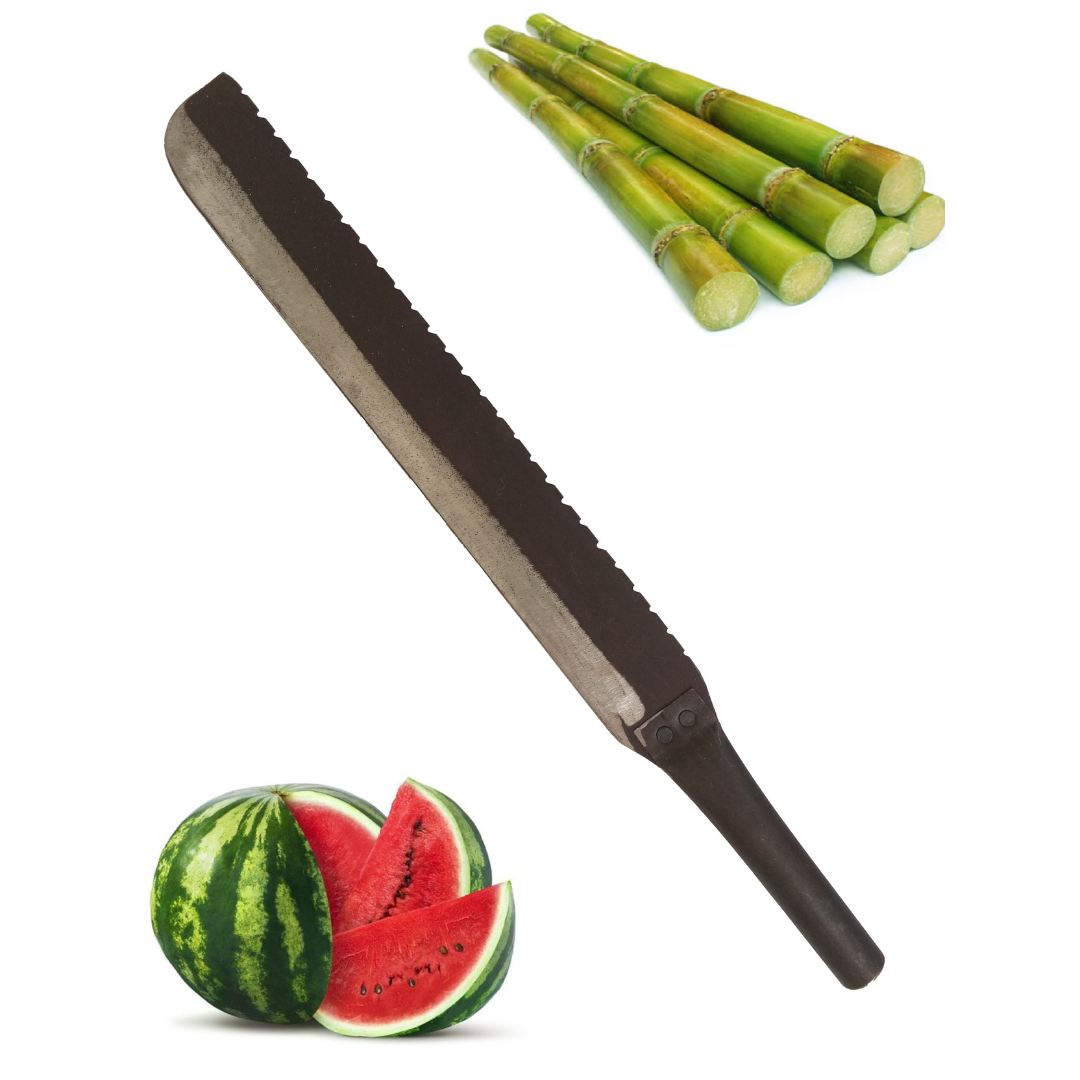 Handmade Big Iron Knife / Sugarcane Knife / Watermelon Knife for Home, Kitchen & Commercial Use (19-20 Inch, 200 g)