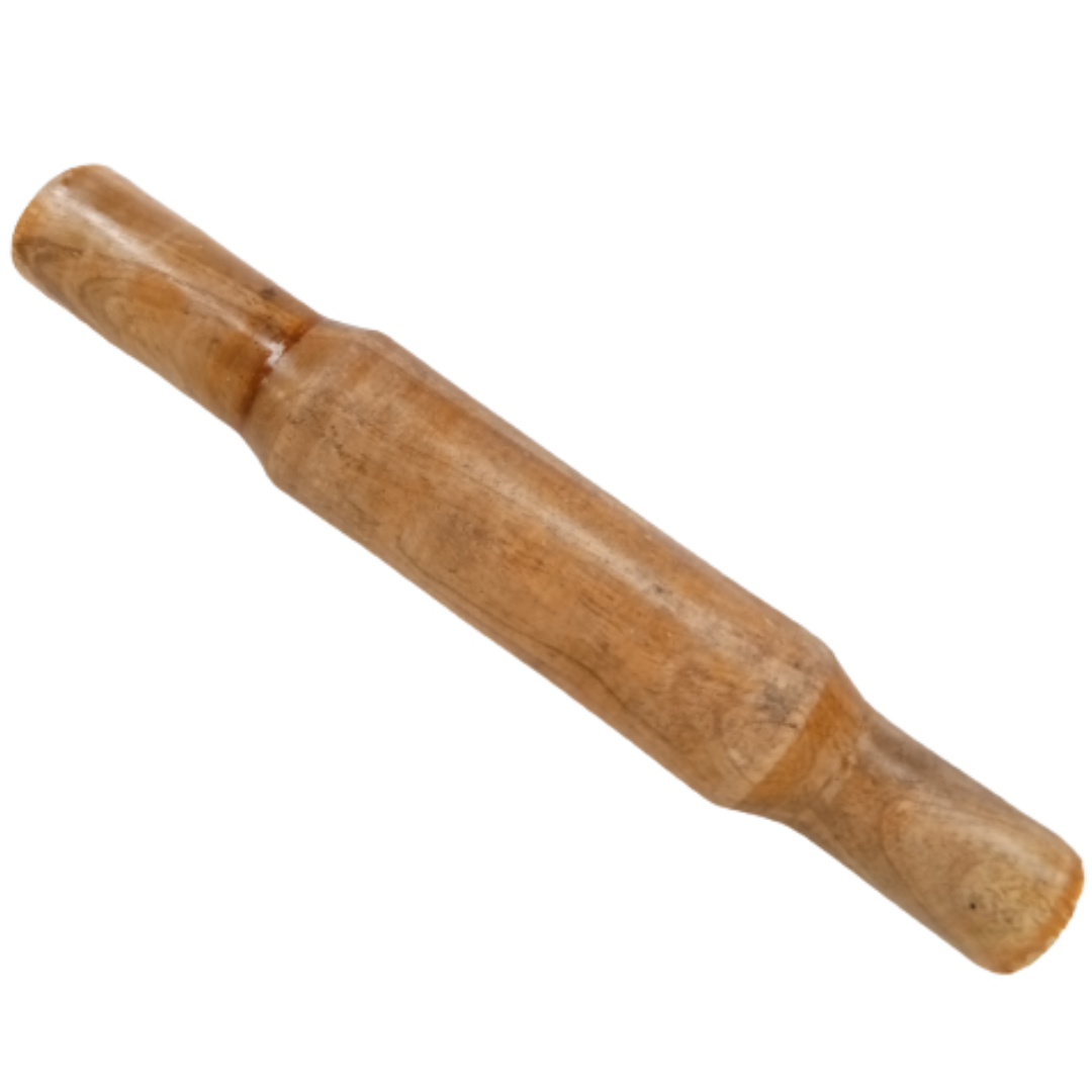 Combo Set for Kitchen - Wooden Mica Chakla Board / Poori Palagai (10 Inch dia, 0.75 inch thick, 500 g) & Belan / Belani / Urulai Kattai (28-30 cm, 400 g)