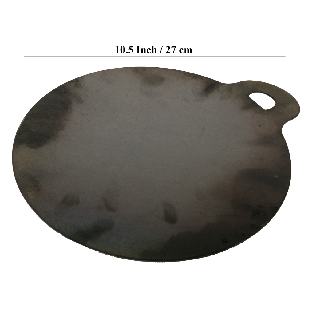 Traditional Iron Dosa Tawa | Loha Tawa | Lokhand Dosa kallu | Dosa Pan | Chapathi Tawa | Roti Tawa (10.5 Inch, 900 g)