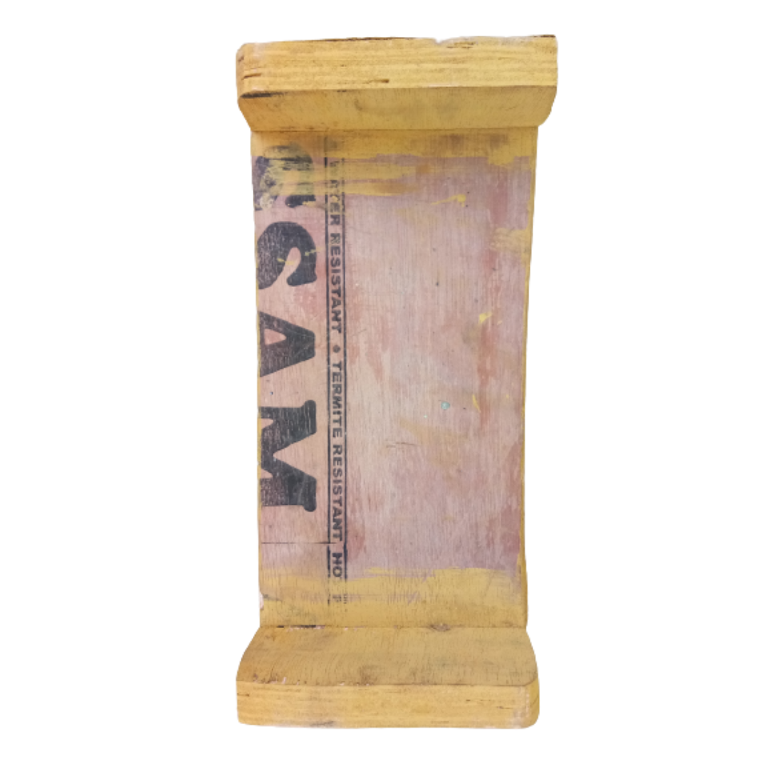 Wooden Handcrafted Pooja Peeta Chowki / Manapalagai / Low Height Wooden Table with Mica sheet (Small Size)