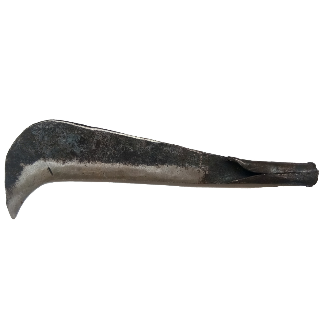 Traditional Handmade Iron Bill Hook / Vettukathi / Aruvaal / Coconut Cutting tool, Small Size (30 cm Length, 400 g weight)