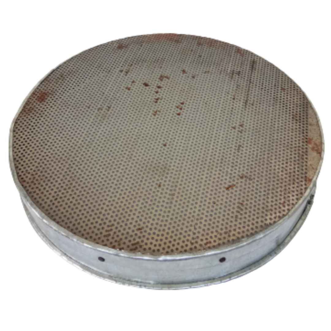 Seeds Cleaning Sieve - Handmade Galvanized Iron Strainer, (Diameter 12 in / 32 cm, Hole Diameter - 4 mm)
