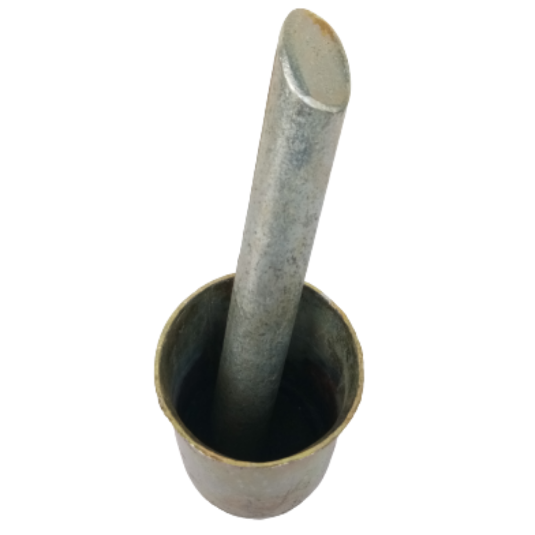 Traditional Iron Mortar & Pestle / Khalbatta Okhli Masher / Khal Musal / Dasta Ural / Lokhand Kundi Sota / Loha Kharal Masher / Vethalai Ural / Idi Kallu / Betel Leaf & Nut Masher for Home β Small