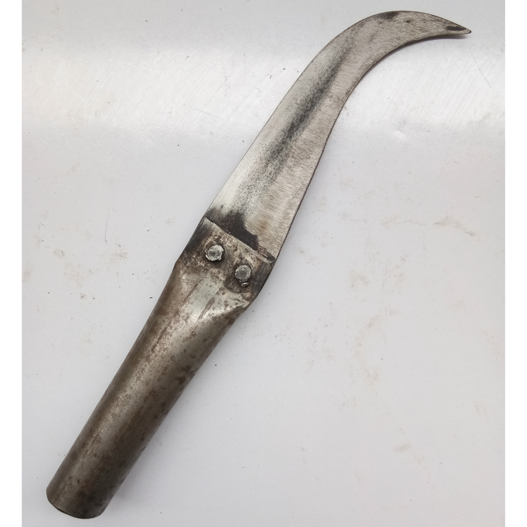 Handmade Banana Knife / Curved Knife / Paring Knife / Peeling Knife / Iron Knife (80 g, 9 in / 24 cm)