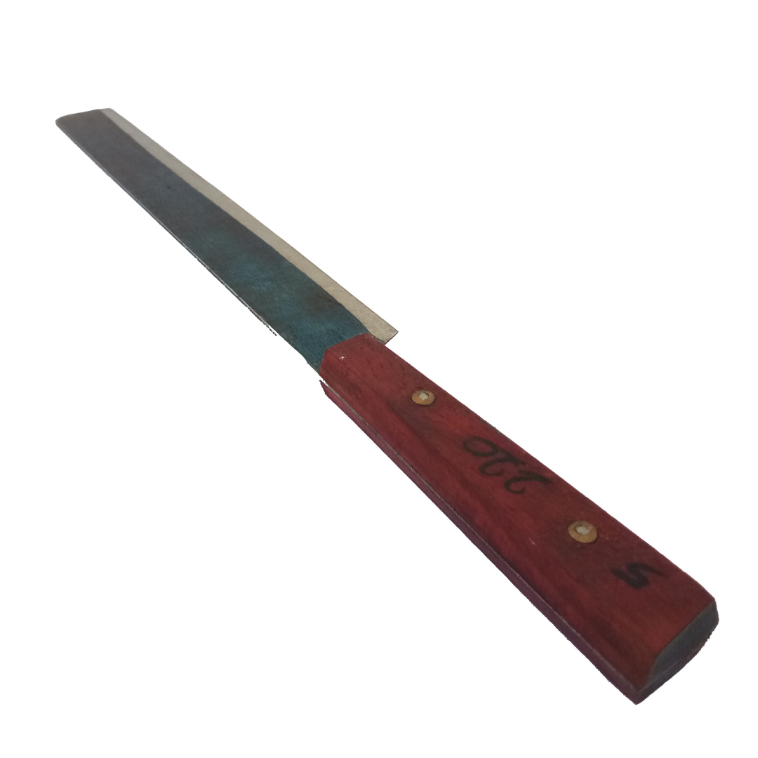 Long Wooden Handle Iron Knife / Knife for Kitchen Use / Sharp Knife (30-35 cm, 200 g) (Big Size)