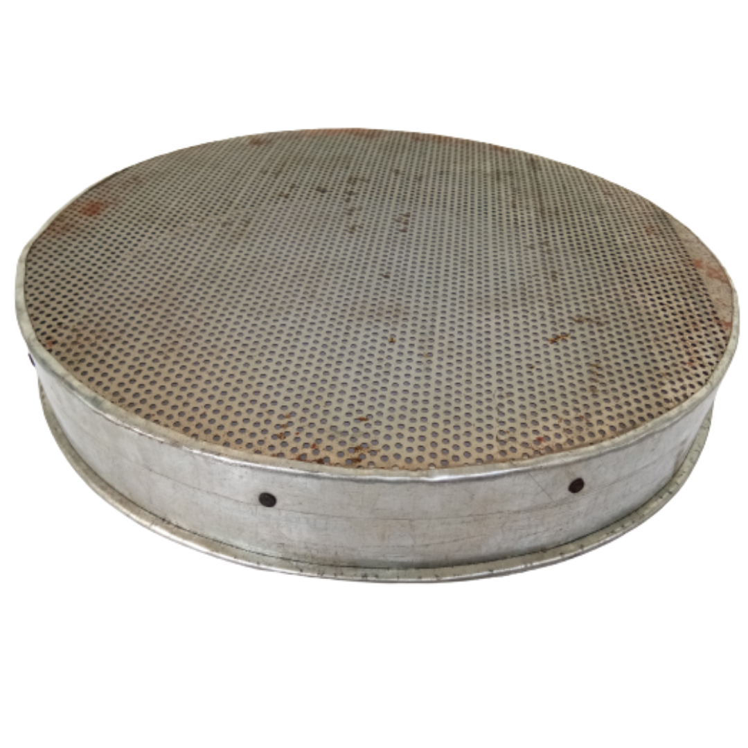 Seeds Cleaning Sieve - Handmade Galvanized Iron Strainer, (Diameter 12 in / 32 cm, Hole Diameter - 4 mm)