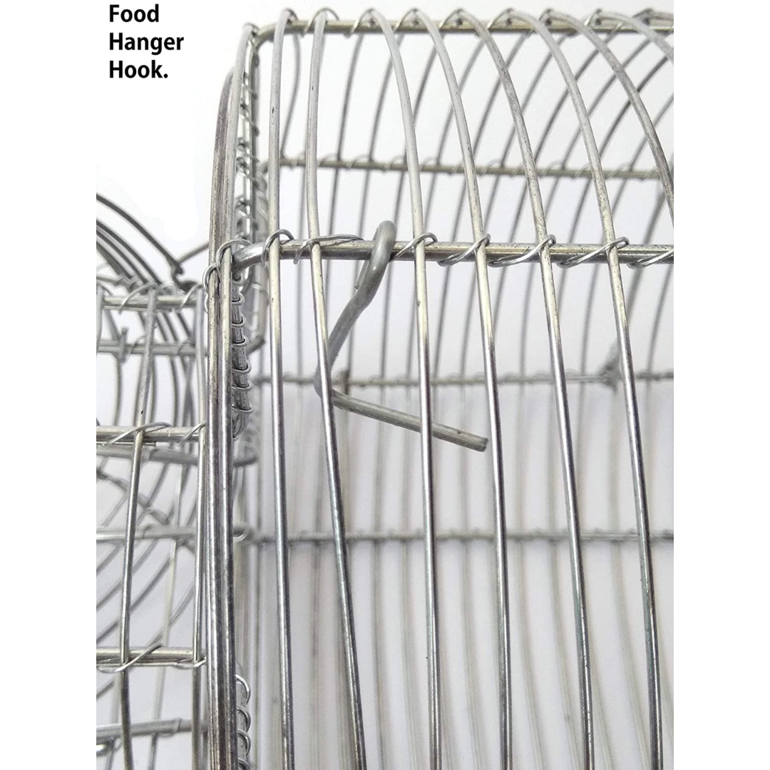 Galvanized Heavy Iron Wire Rat Trap Cage / Chuha Pinjra for Catching Rat / Mouse / Squirrels / Rodent / Chipmunk with Multiple Catching Mechanisms (No Kill)
