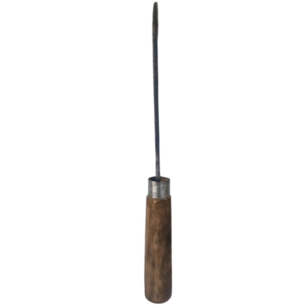 Traditional Aruvaal / Koduval / Vaakathi / Vettukathi β Handmade Iron Billhook with Big Wooden Handle (Medium Size)