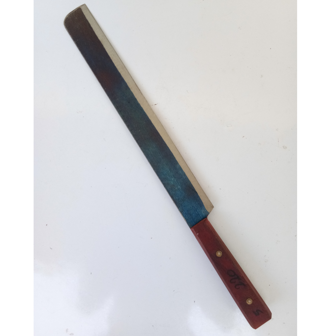 Long Wooden Handle Iron Knife / Knife for Kitchen Use / Sharp Knife (30-35 cm, 200 g) (Big Size)