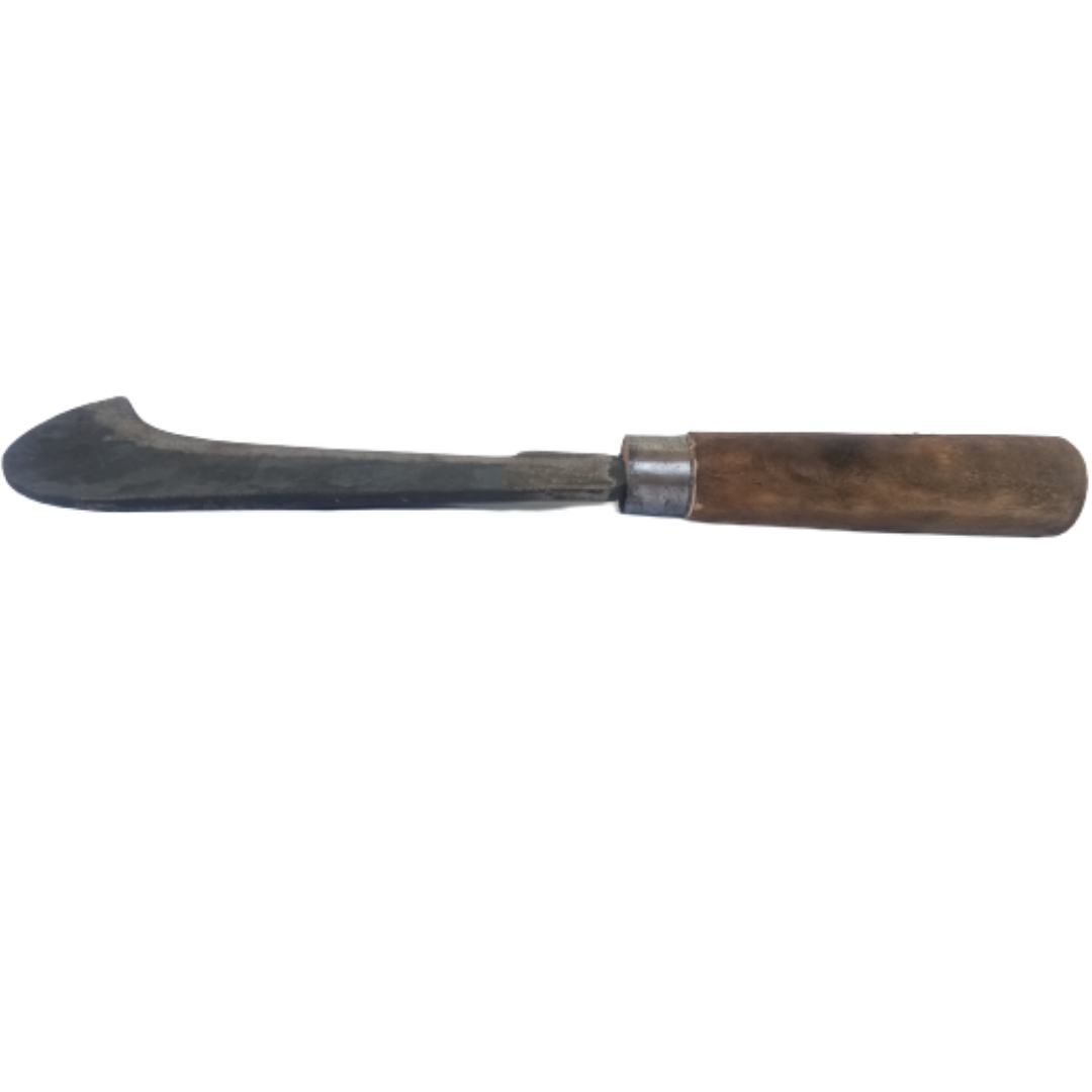 Traditional Aruvaal / Koduval / Vaakathi / Vettukathi β Handmade Iron Billhook with Big Wooden Handle (Medium Size)