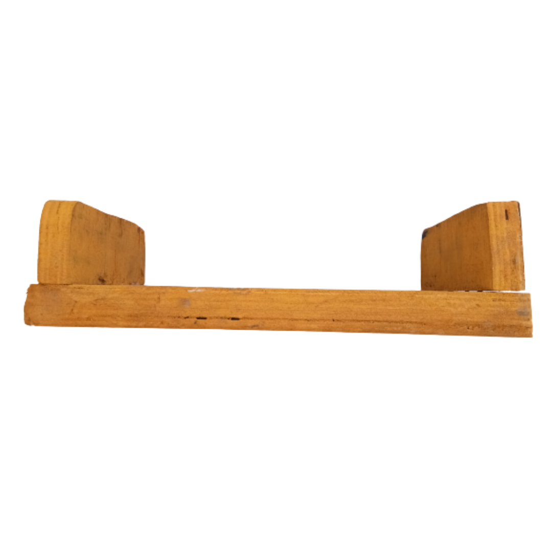 Wooden Handcrafted Pooja Peeta Chowki / Manapalagai / Low Height Wooden Table with Mica sheet (Small Size)