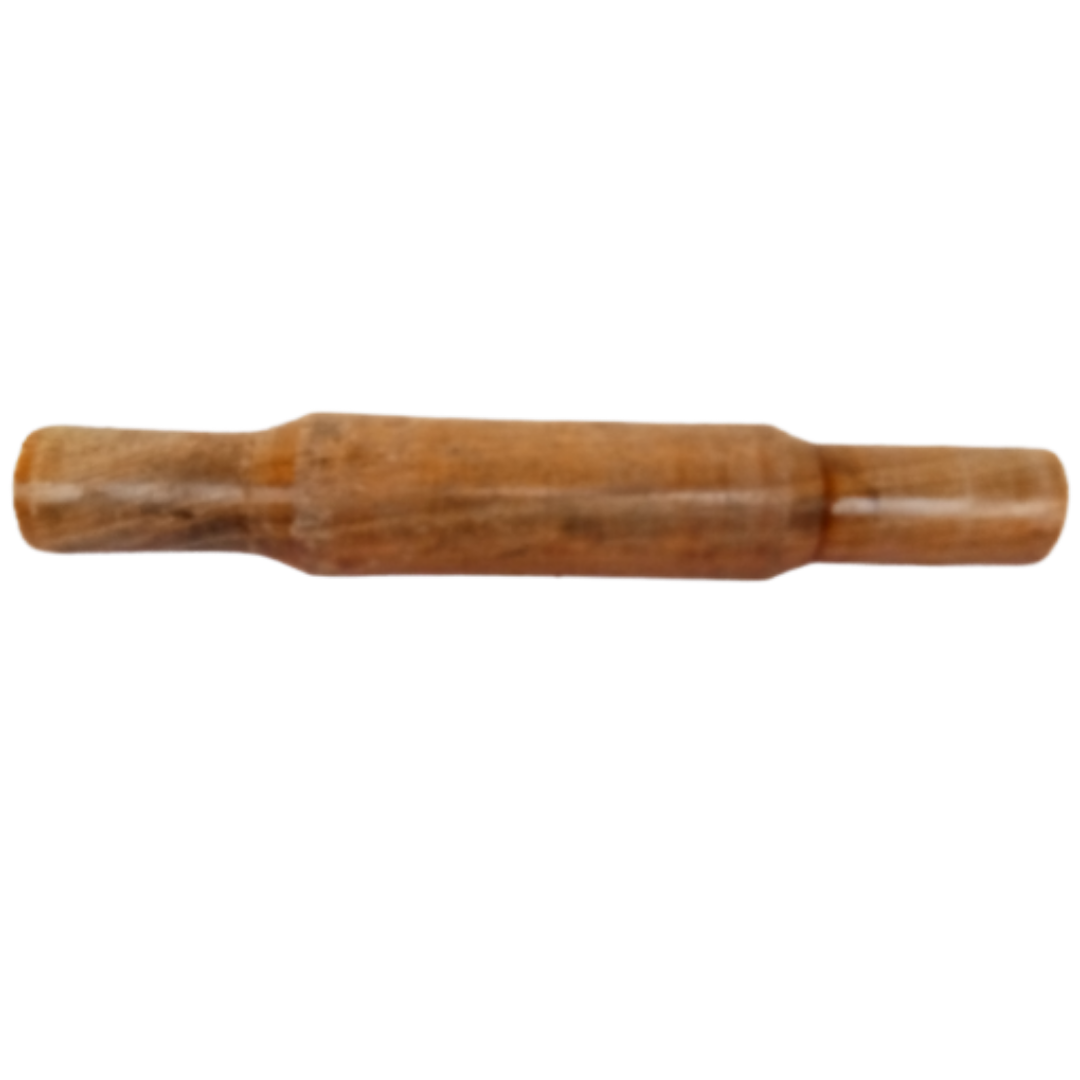 Traditional Wooden Belan / Rolling Pin – 28-30 cm, Approx. 400g – Roti Roller / Chapati Pin / Urulai Kattai (Assorted Design)