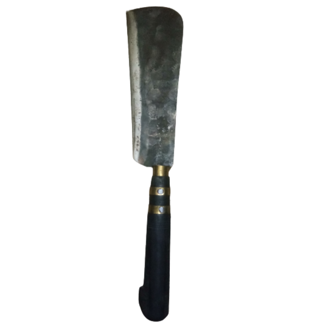 Coconut Knife Heavy Duty - Spring Steel Knife - Coconut Cutting Knife - Koduval - Big Knife - Multipurpose - Vettukathi Kerala - 10 inch Straight Blade