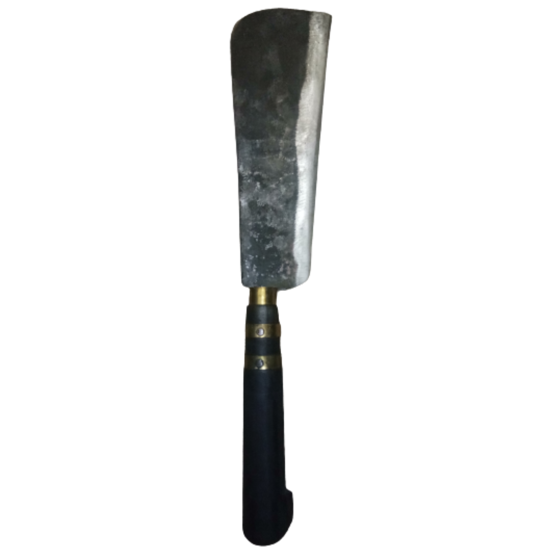 Coconut Knife Heavy Duty - Spring Steel Knife - Coconut Cutting Knife - Koduval - Big Knife - Multipurpose - Vettukathi Kerala - 10 inch Straight Blade