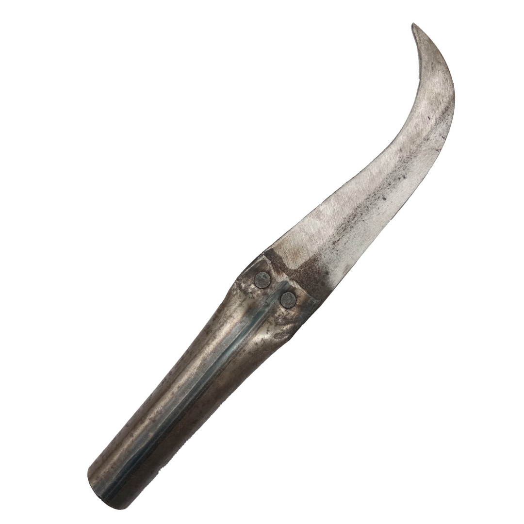 Handmade Banana Knife / Curved Knife / Paring Knife / Peeling Knife / Iron Knife (80 g, 9 in / 24 cm)