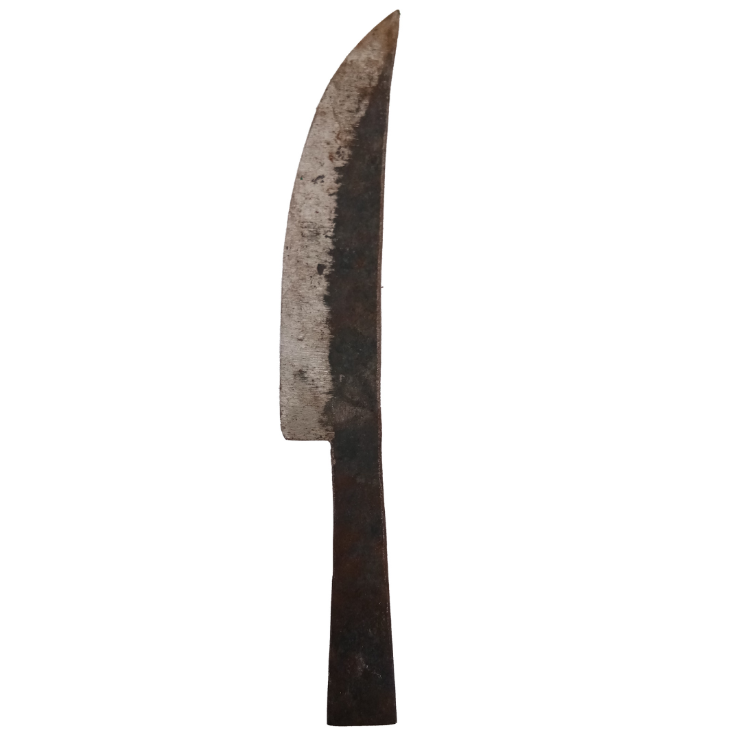 Handmade Iron Knife / Meat Cleaver Churi for Removing Cow / Goat / Beef Skin
