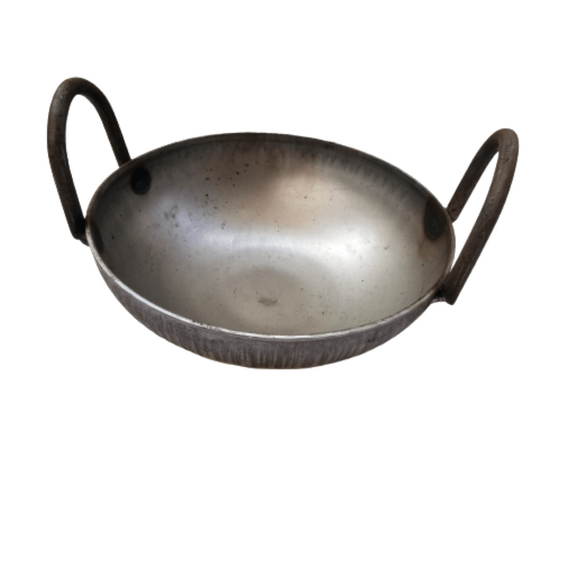 6 Inch Iron Kadai / Small Kadai for Cooking (350 - 400 g Weight)