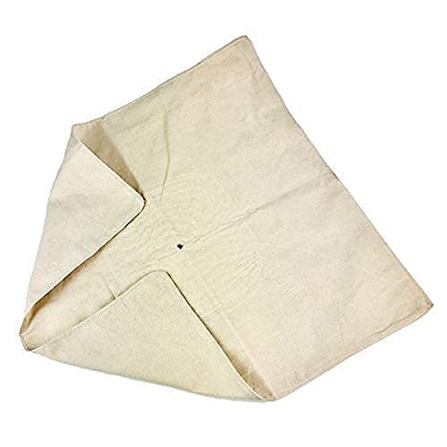 Cotton Double Layered Washable, Reusable and Hand Stitched Imarti Jalebi Cloth / Jangiri Maker with Hole for Professionals (Off White)