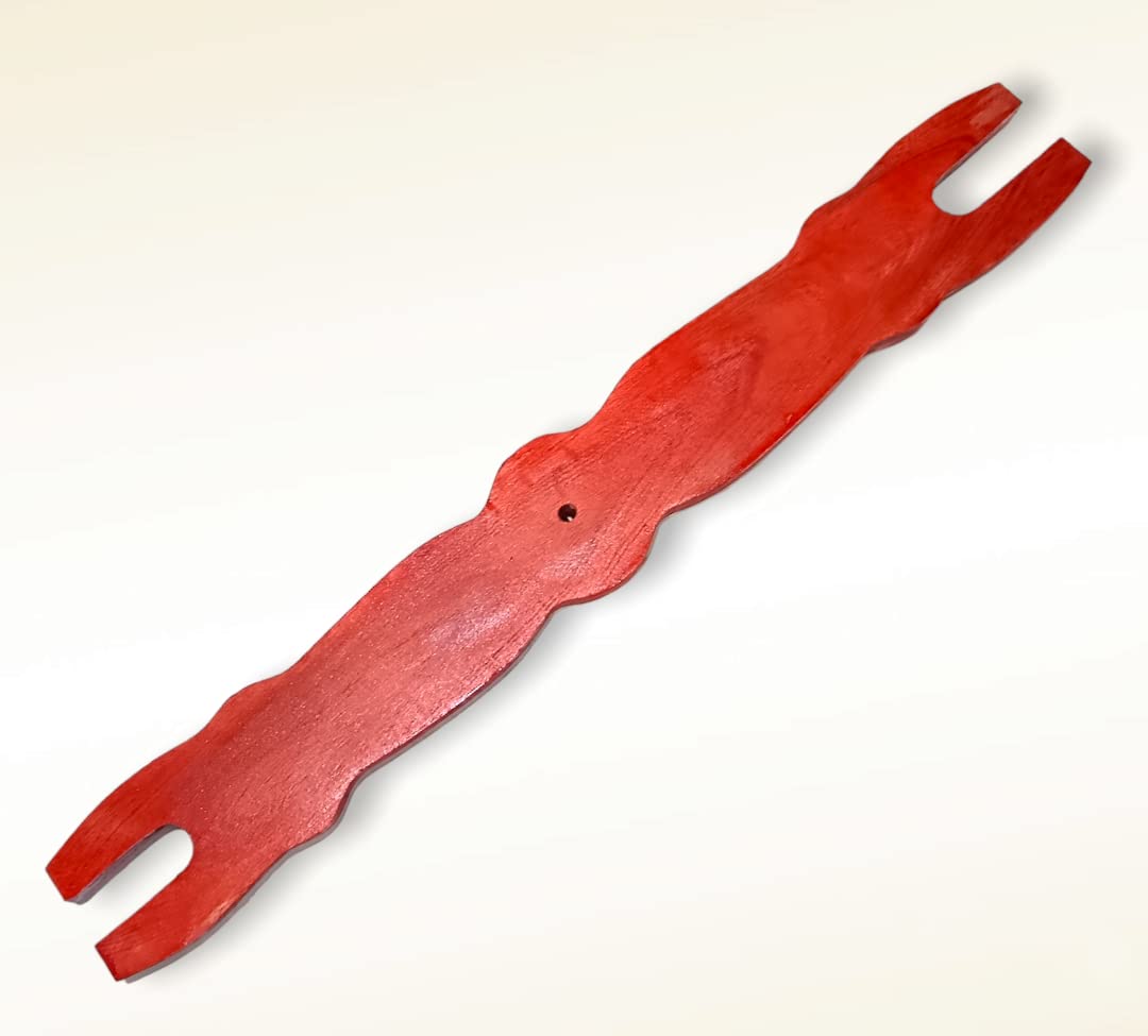 Wooden Thottil Kattai / Thottil Kambu / Cradle Stick / Swing Stick (Red Colour) (45 cm, 200 g)