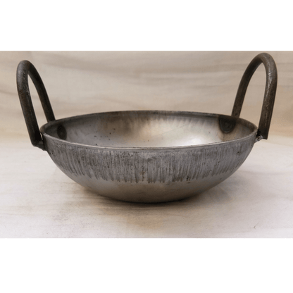 6 Inch Iron Kadai / Small Kadai for Cooking (350 - 400 g Weight)