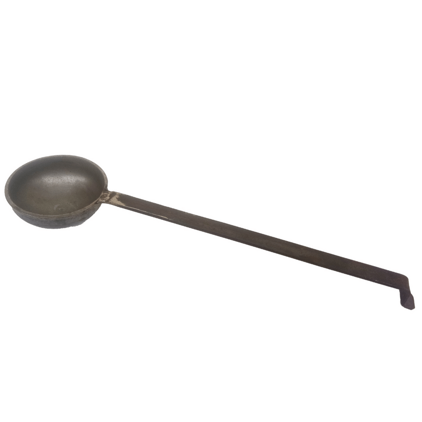 Loha Lokhand Iron Tadka / Frying Pan / Tadka Pan / Omelette Pan / Thalippu Karandi with Long Handle, (480 g Weight, 40 cm Length), Big Size