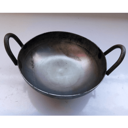 7 Inch Iron Kadai / Small Kadai for Cooking (450 - 500 g Weight)