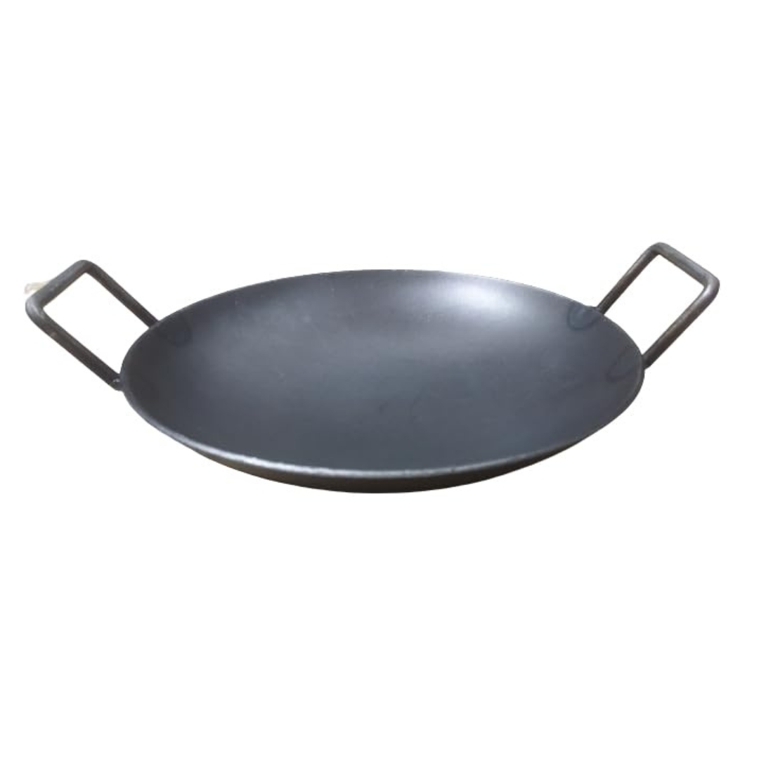 Black Large Cast Iron Appam Pan, For Kitchen, Oval