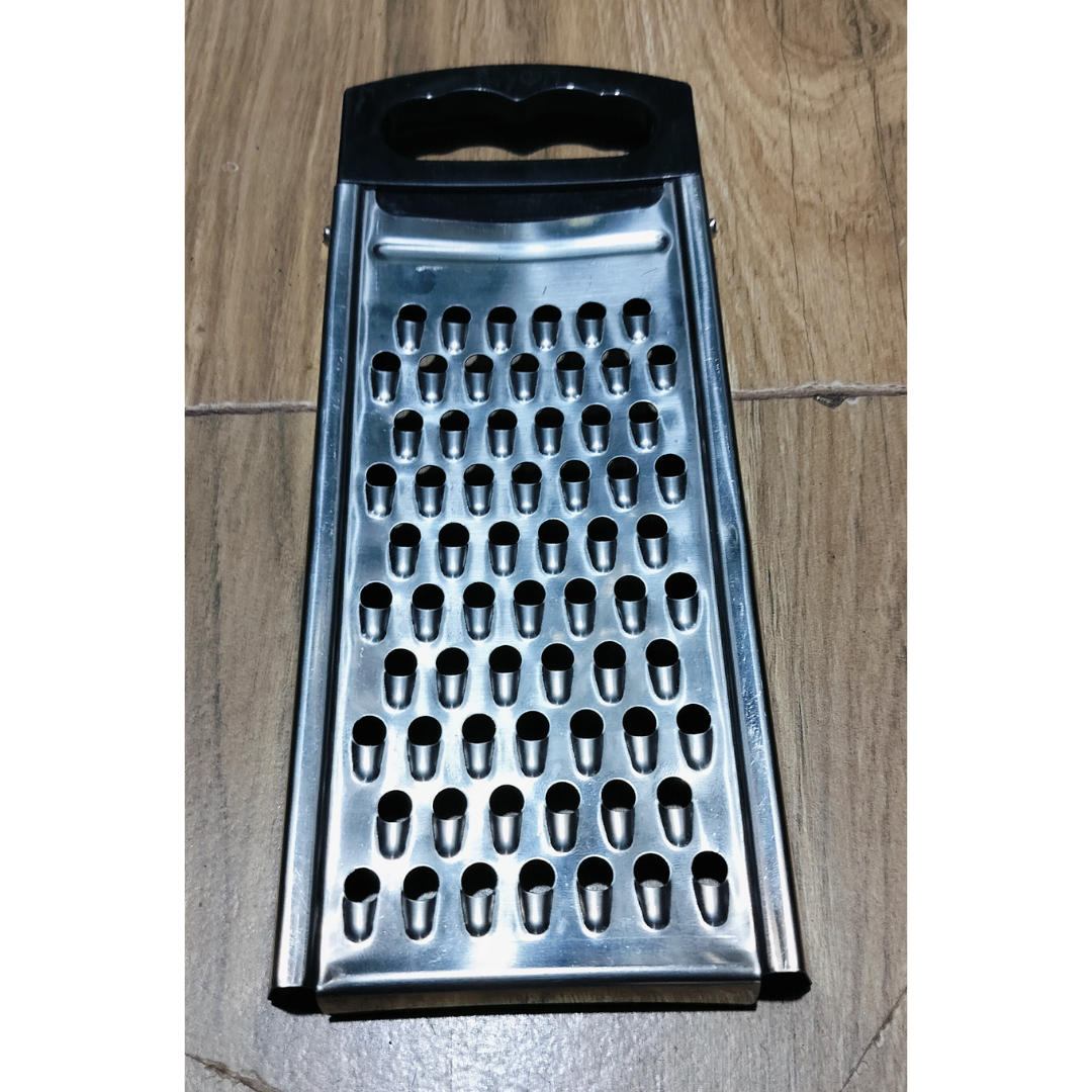 Stainless Steel Vegetable Grater with Plastic Handle, Multicolor