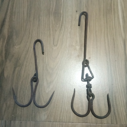 Iron Meat Hook, Meat Hanging Hook, Mutton | Chicken | Multi Use Hook for Non-Veg Shops / Butchers Shop, and Home