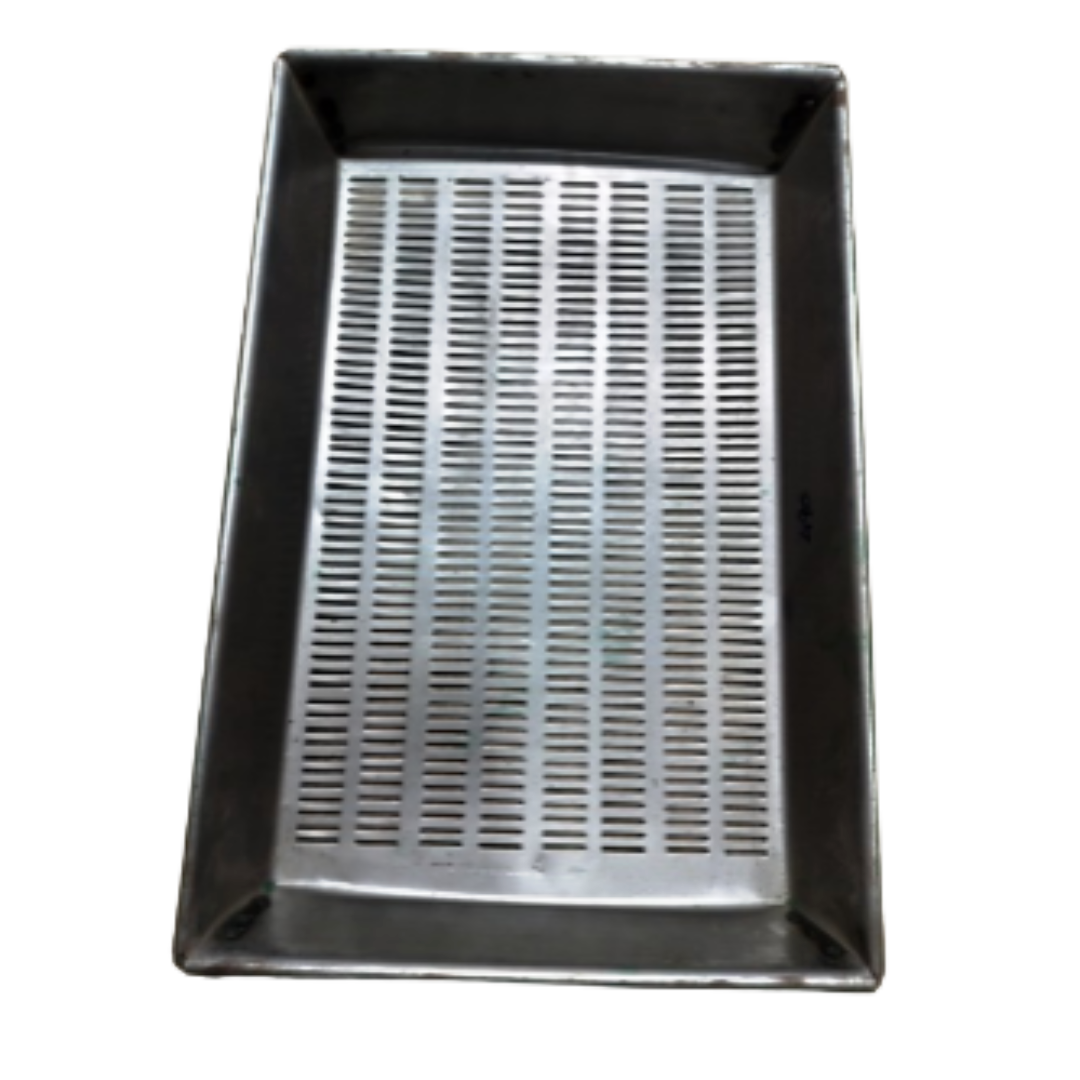 Straight Hole Perforated Rectangle Shaped Plate Iron Sieve / Strainer / Chalni / Jalleda / Channi / Arisi Jalladai / Drainer / Sift