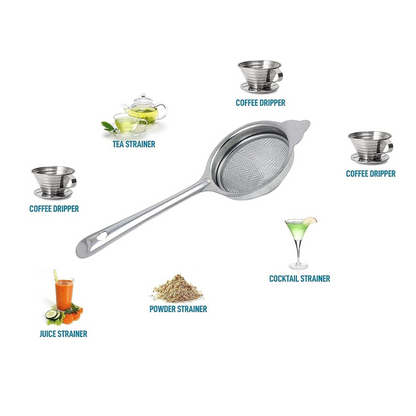 Stainless Steel Tea Strainer, Chalani, 8 cm, Medium