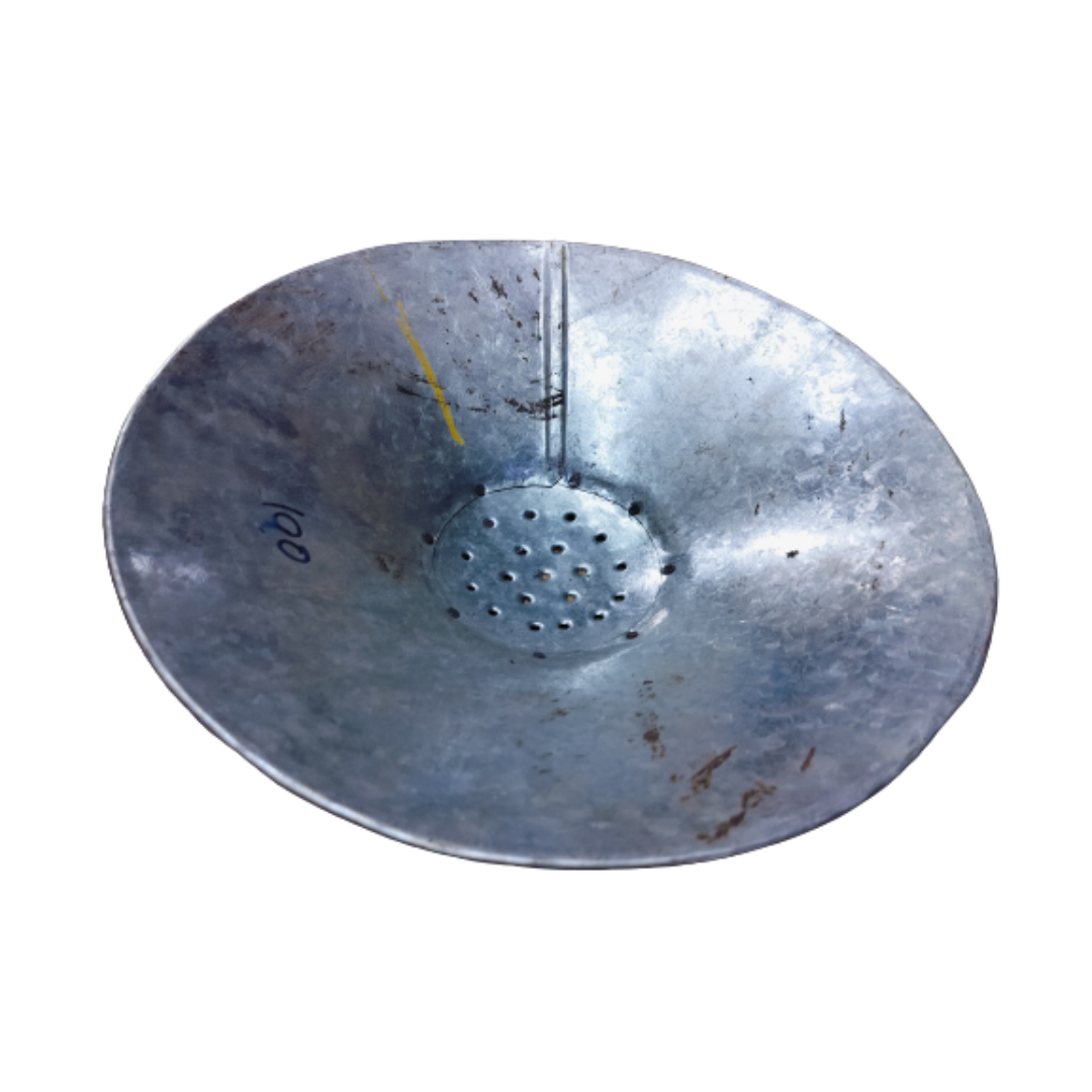 Handmade Round Hole Iron Strainer / Poha Chalni / Strainer Colander / Oil Strainer