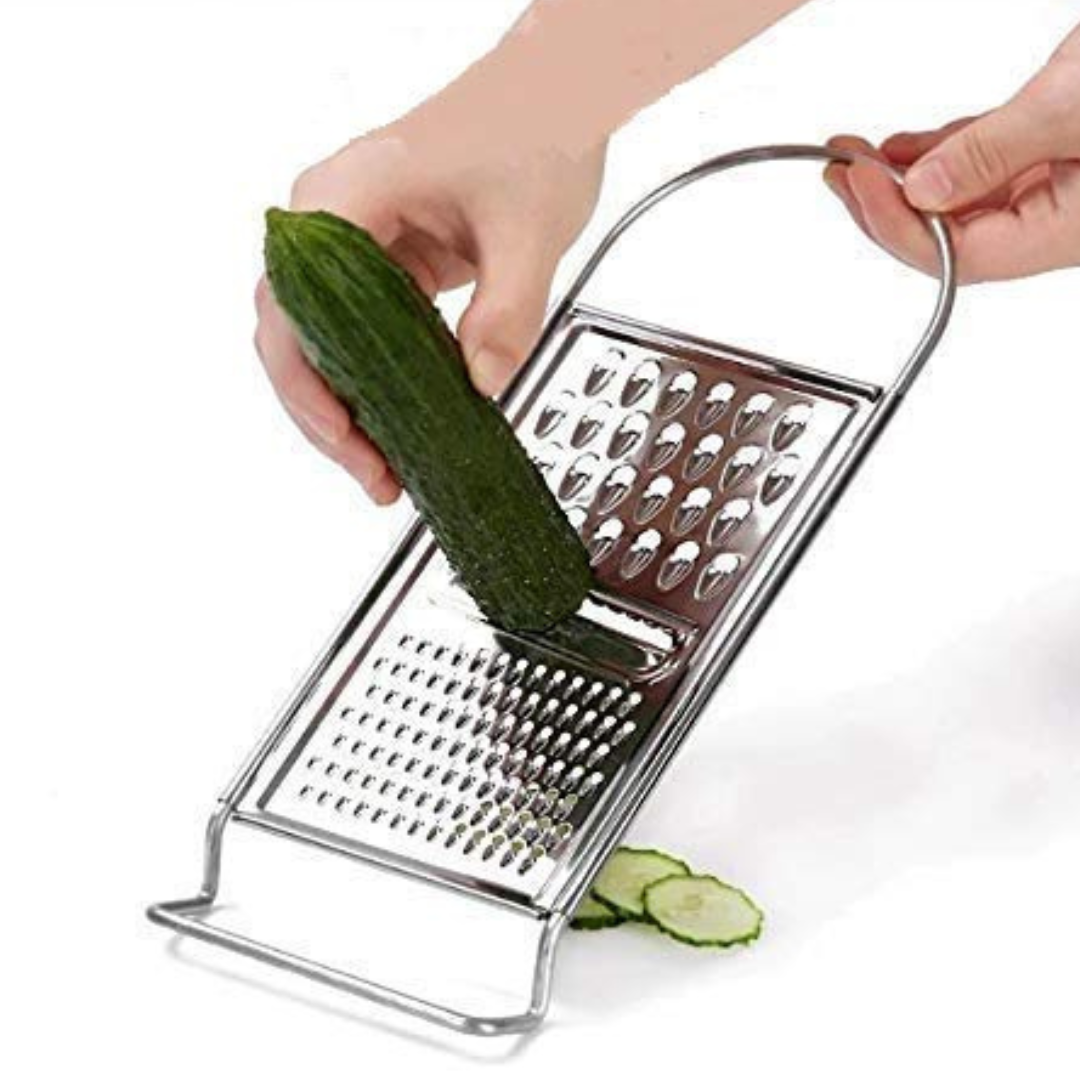 3 in 1 Multi-Purpose Vegetable Stainless Steel Flat Grater