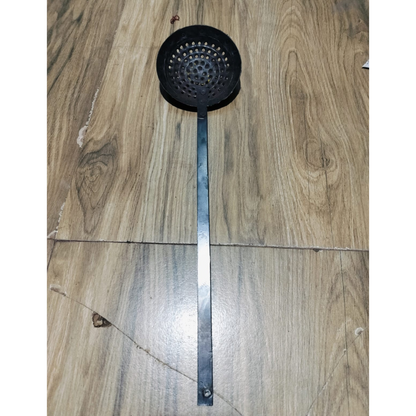 Iron Skimmer / Frying Jhara / Mesh Strainer / Jhaari / Frying Spoon for Oily Foods (7 to 12 inch diameter)