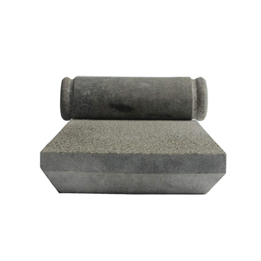 Ammikkalu, Traditional Hand Grinder, Grindstone (Grey, Length - 15 Inch, Width 9 Inch) (Large Size)