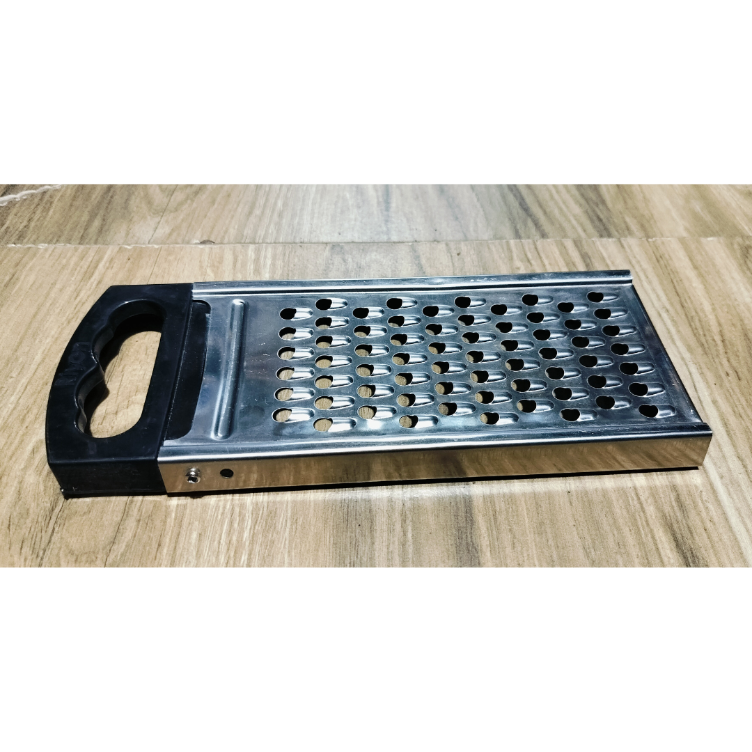 Stainless Steel Vegetable Grater with Plastic Handle, Multicolor