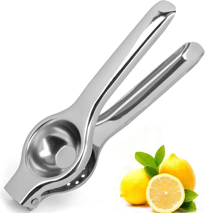 Stainless Steel Lemon Squeezer with Bottle Opener | Heavy-Duty Rust-Resistant Citrus Press | Kitchen & Bar Tool