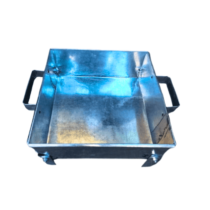 Handmade Galvanized Iron Omam Kundam / Havan Kund – 12x12 Inch with Detachable Legs & Side Handles