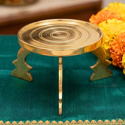 Brass Mukkali | Traditional South Indian Brass Pooja Stool | Assorted Designs