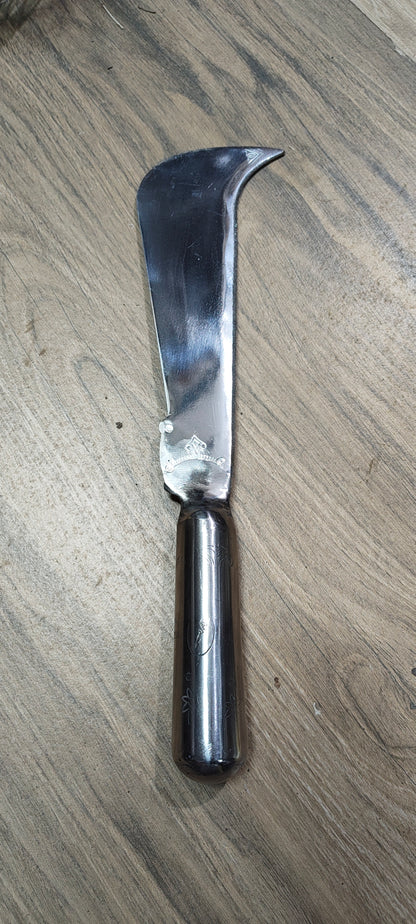 Stainless Steel Coconut Cutting Tool – 13 Inch | Approx. 350g | Rust-Resistant | Round Handle