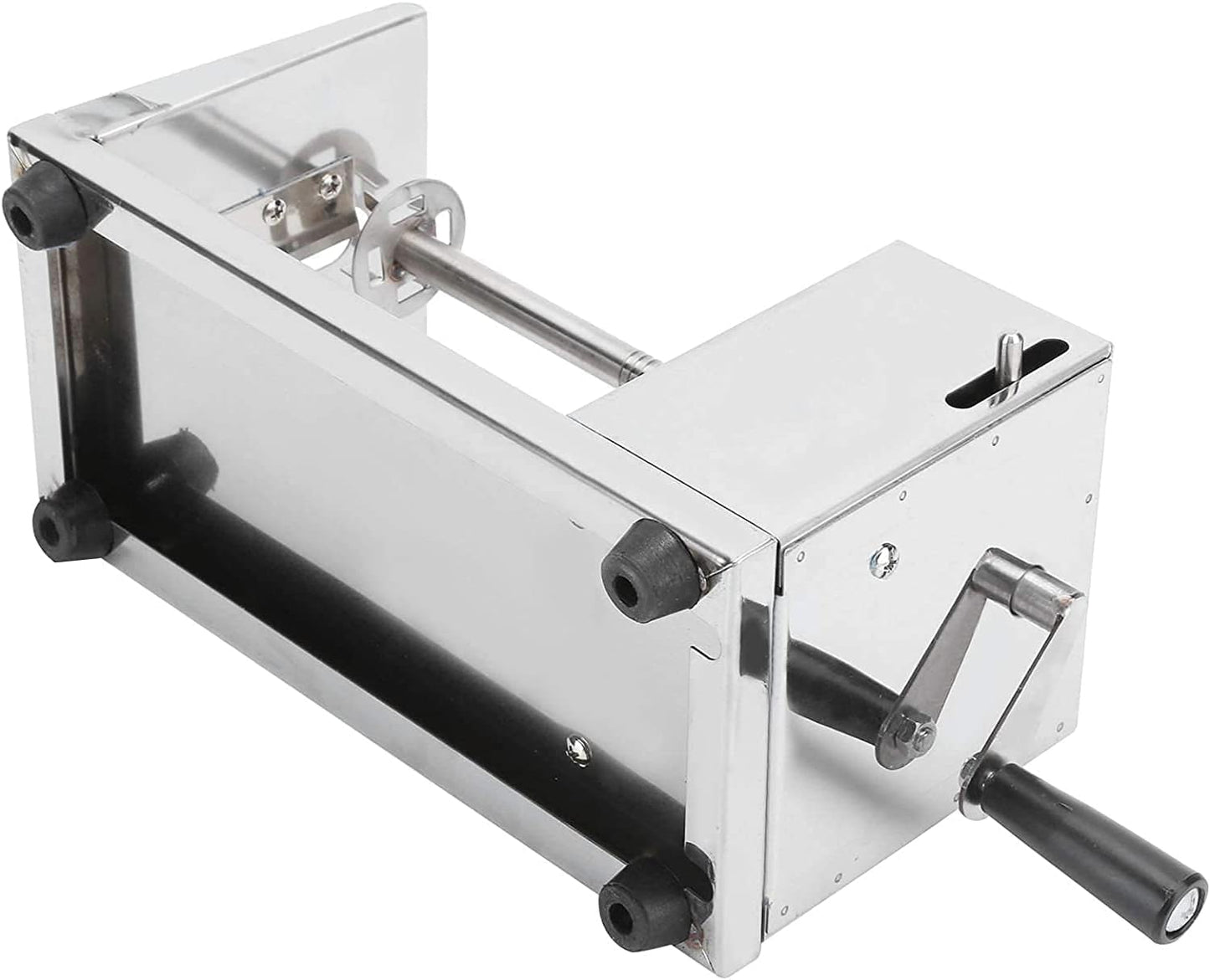 Stainless Steel Potato Spiral Cutter | Manual Twister Slicer Machine for Chips | Durable Metal Potato Slicer (6 x 5.5 x 11.3 in)