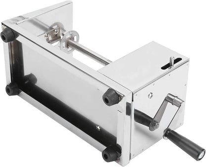 Stainless Steel Potato Spiral Cutter | Manual Twister Slicer Machine for Chips | Durable Metal Potato Slicer (6 x 5.5 x 11.3 in)