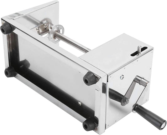 Stainless Steel Potato Spiral Cutter | Manual Twister Slicer Machine for Chips | Durable Metal Potato Slicer (6 x 5.5 x 11.3 in)