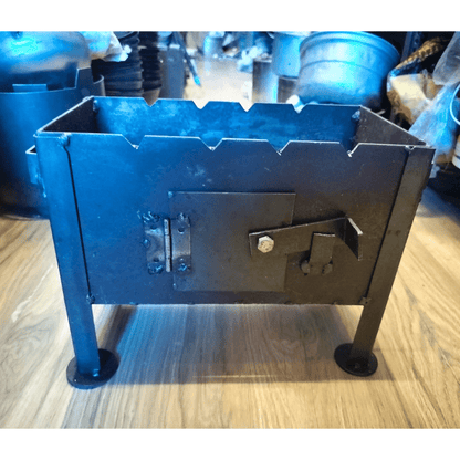 Heavy Iron Barbeque Grill Stand for Gas Stove & Charcoal | Multi-Purpose Tandoor Oven for Home Cooking (15x6x10 inches, 7.5kg)
