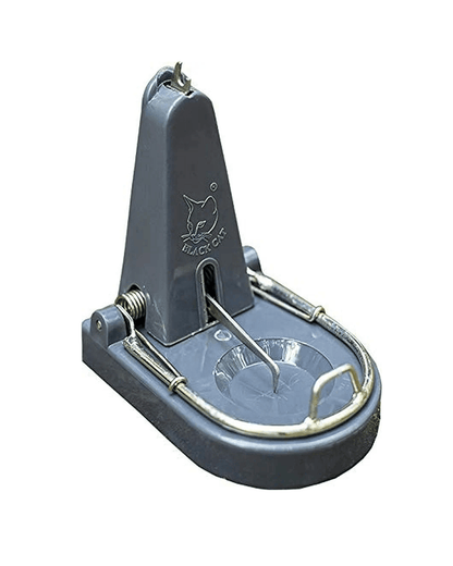 Black Cat Rat Trap – Heavy Spring Snap Trap for Home, Shops & Godowns | Reusable Plastic Rat Catcher